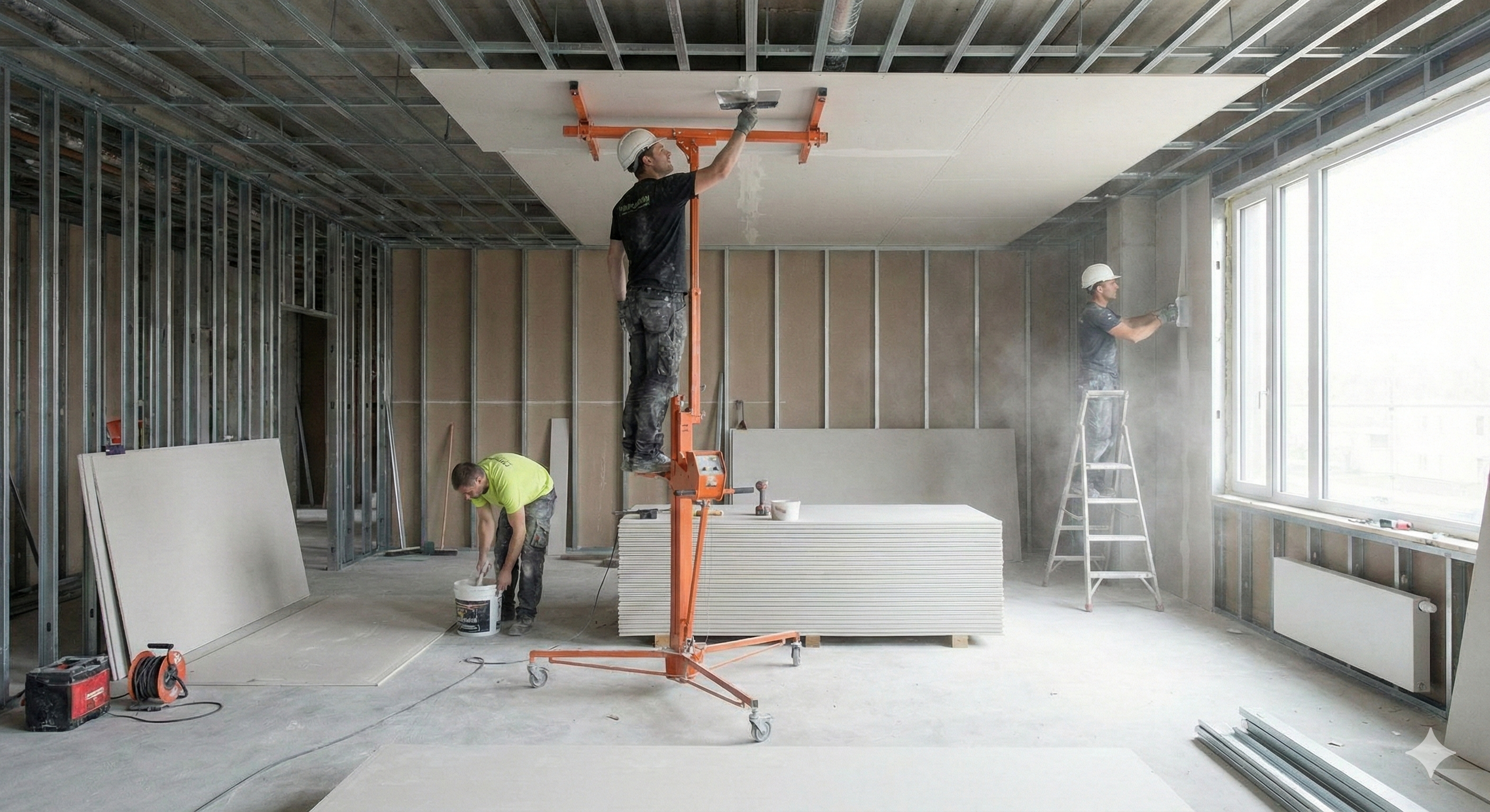 Pared estucada perfecta